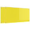Vidaxl keuken spatscherm 2 pcs geel 100 x 50 cm gehard glas