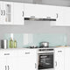 Vidaxl keuken spatscherm 2 pcs wit 110 x 40 cm gehard glas