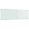 Vidaxxl salpicadero de cocina 2 piezas blanco 110 x 40 cm vidrio templado