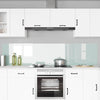 Vidaxl keuken spatscherm 2 pcs wit 110 x 50 cm gehard glas