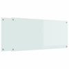 VidaXL paraschizzi cucina 2 pezzi in vetro temperato bianco 110 x 50 cm