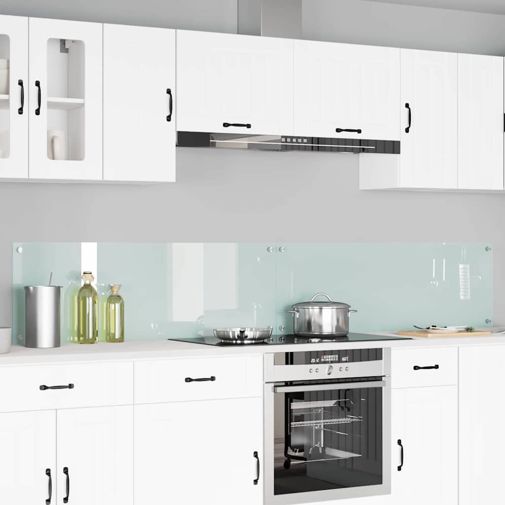 VidaXL salpicadero de cocina 2 piezas blanco 120 x 40 cm vidrio templado