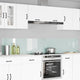 VidaXL salpicadero de cocina 2 piezas blanco 120 x 40 cm vidrio templado