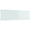 VidaXL paraschizzi cucina 2 pezzi in vetro temperato bianco 120 x 40 cm