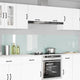 VidaXL salpicadero de cocina 2 piezas blanco 120 x 50 cm vidrio templado