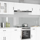 VidaXL salpicadero de cocina 2 uds cristal templado transparente 120 x 50 cm