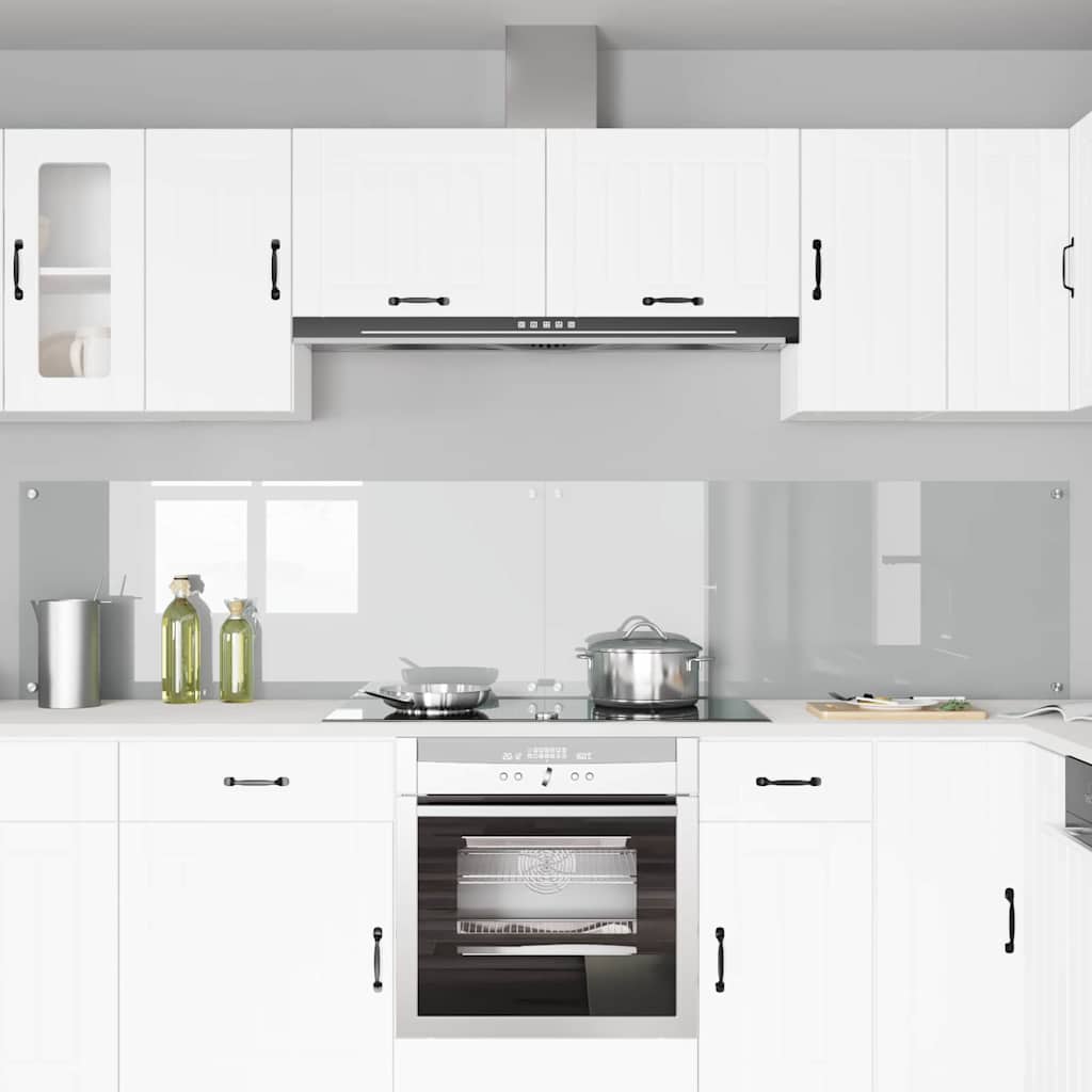 VidaXL salpicadero de cocina 2 uds cristal templado transparente 120 x 50 cm