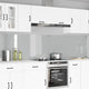Vidaxxl salpicadero de cocina 2 uds cristal templado transparente 120 x 60 cm