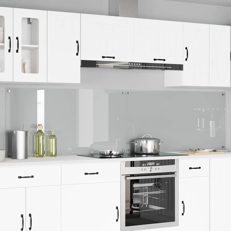 Vidaxxl salpicadero de cocina 2 uds cristal templado transparente 120 x 60 cm