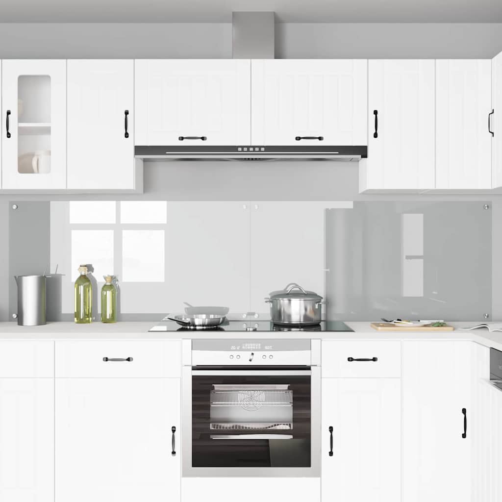 Vidaxxl salpicadero de cocina 2 uds cristal templado transparente 120 x 60 cm