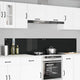 Vidaxxl salpicadero de cocina 2 piezas negro 110 x 40 cm vidrio templado