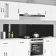 Vidaxxl salpicadero de cocina 2 piezas negro 110 x 50 cm vidrio templado