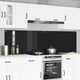 Vidaxxl kitchen splashback 2 pcs black 110 x 60 cm tempered glass