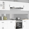 Vidaxxl salpicadero de cocina 2 piezas gris claro 110 x 40 cm vidrio templado