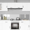 Vidaxxl salpicadero de cocina 2 piezas gris claro 110 x 40 cm vidrio templado