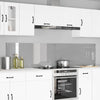Vidaxxl salpicadero de cocina 2 piezas gris claro 110 x 50 cm vidrio templado