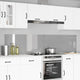 Vidaxxl salpicadero de cocina 2 piezas gris claro 110 x 50 cm vidrio templado