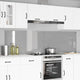 Vidaxxl salpicadero de cocina 2 piezas gris claro 110 x 60 cm vidrio templado