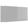 Vidaxxl salpicadero de cocina 2 piezas gris claro 110 x 60 cm vidrio templado