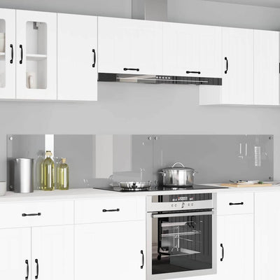 Vidaxl keuken spatscherm 2 pcs lichtgrijs 120 x 40 cm gehard glas