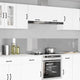 Vidaxxl salpicadero de cocina 2 piezas gris claro 120 x 40 cm vidrio templado