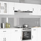 Vidaxxl salpicadero de cocina 2 piezas gris claro 120 x 50 cm vidrio templado