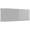 Vidaxxl salpicadero de cocina 2 piezas gris claro 120 x 50 cm vidrio templado