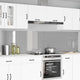 Vidaxxl salpicadero de cocina 2 piezas gris claro 120 x 60 cm vidrio templado