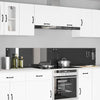 Vidaxl keuken spatscherm 2 pcs donkergrijs 110 x 40 cm gehard glas