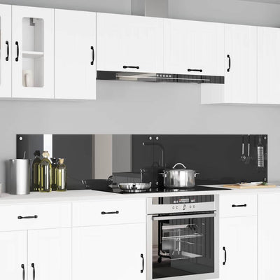 Vidaxl keuken spatscherm 2 pcs donkergrijs 110 x 40 cm gehard glas