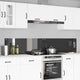 Vidaxxl salpicadero de cocina 2 piezas gris oscuro 110 x 40 cm vidrio templado
