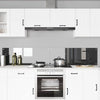 Vidaxxl salpicadero de cocina 2 piezas gris oscuro 110 x 40 cm vidrio templado