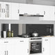 Vidaxxl salpicadero de cocina 2 piezas gris oscuro 120 x 50 cm vidrio templado