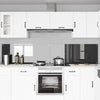 Vidaxxl salpicadero de cocina 2 piezas gris oscuro 120 x 50 cm vidrio templado