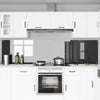 Paraschizzi cucina Vidaxxl 2 pezzi in vetro temperato grigio scuro 120 x 60 cm