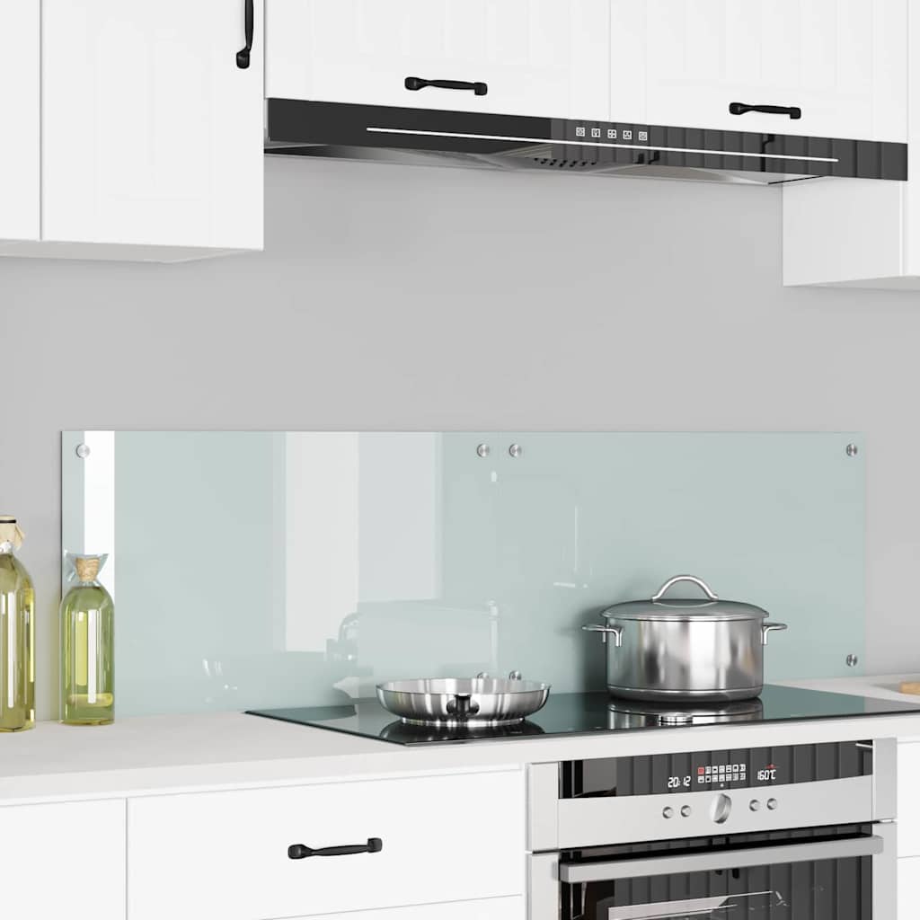 Vidaxl keuken achterwand 2 pcs wit 70 x 40 cm gehard glas