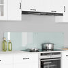 VidaXL pared trasera de cocina 2 piezas blanco 80 x 40 cm vidrio templado
