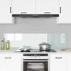 VidaXL pared trasera de cocina 2 piezas blanco 80 x 40 cm vidrio templado