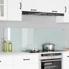 VidaXL pared trasera de cocina 2 piezas blanco 80 x 50 cm vidrio templado