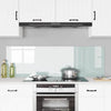 Vidaxl keuken achterwand 2 pcs wit 80 x 50 cm gehard glas