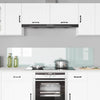 VidaXL pared trasera de cocina 2 piezas blanco 90 x 40 cm vidrio templado