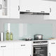 Vidaxl keuken achterwand 2 pcs wit 90 x 50 cm gehard glas