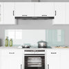 Vidaxl keuken achterwand 2 pcs wit 90 x 50 cm gehard glas