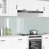 Vidaxl keuken achterwand 2 pcs wit 90 x 60 cm gehard glas