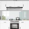 Parete posteriore cucina VidaXL 2 pezzi in vetro temperato bianco 90 x 60 cm