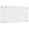 Vidaxl keuken achterwand 2 pcs doorzichtig 70 x 40 cm gehard glas