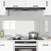 VidaXL pared trasera de cocina 2 piezas vidrio templado transparente 70 x 50 cm