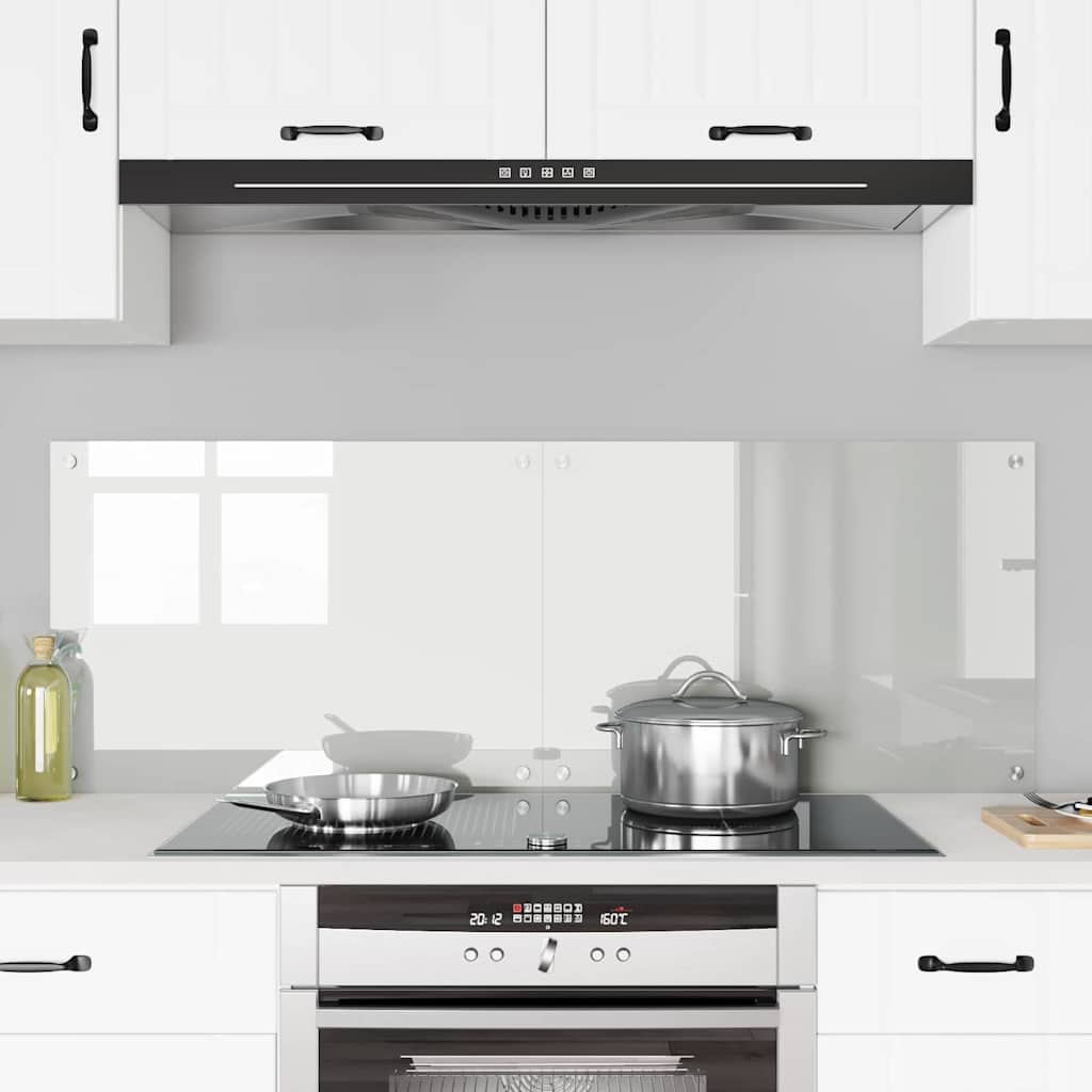 VidaXL pared trasera de cocina 2 piezas vidrio templado transparente 70 x 50 cm