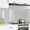 VidaXL pared trasera de cocina 2 piezas vidrio templado transparente 70 x 60 cm