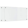VidaXL pared trasera de cocina 2 piezas vidrio templado transparente 80 x 40 cm